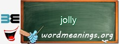 WordMeaning blackboard for jolly